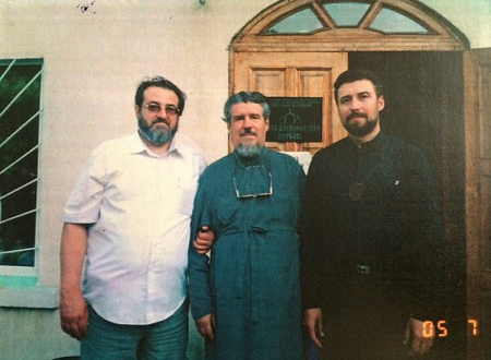 Archpriest Pavel, Deacon Alexander, Alexei Sulakov, 2005 2.png