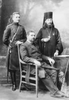 Hieromonk Alexei with his father and his brother Andrew 1904.jpg