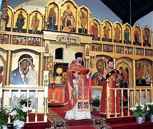 Father Oleg, Deacon Aleksei V, TO, Pascha 1.jpg