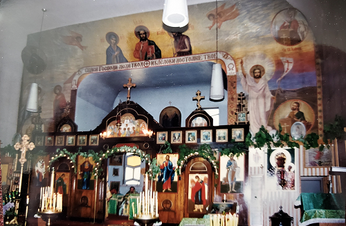 Iconostas with Icon of Theotokos given by Father Marek on right 1.png
