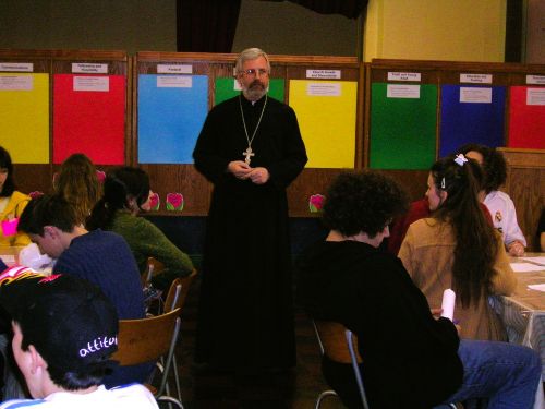 20060414 11 Fr John Jillions speaks to youth group 2.JPG