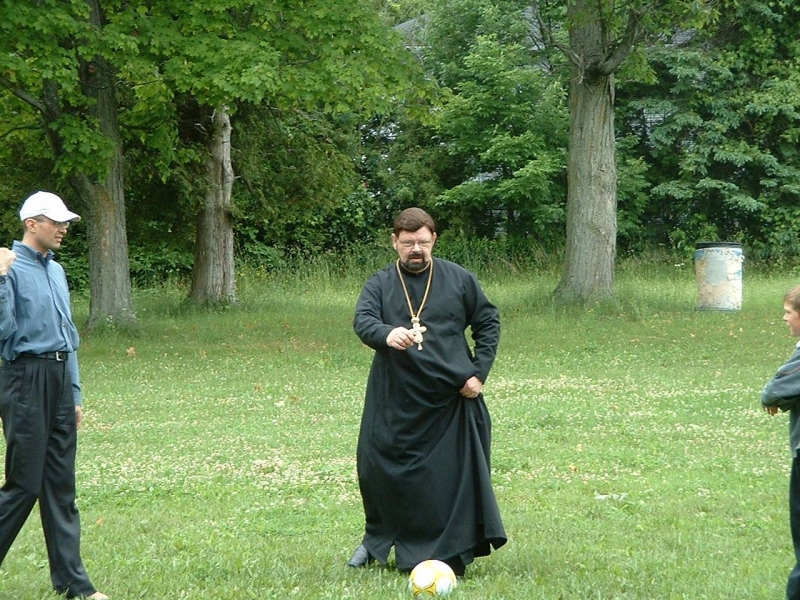 Archpriest Oleg Kirilow football.jpg