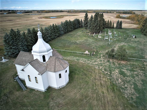 Aerial view of Holy Tranfiguration Star and cemetery 2.png
