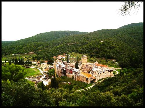 View of the Hilandar monastery, Mount Athos, Greece 2.jpg