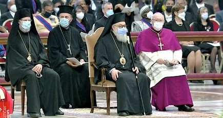 Patriarch John at Saint Peter's Basilica, 29 June 1.jpg
