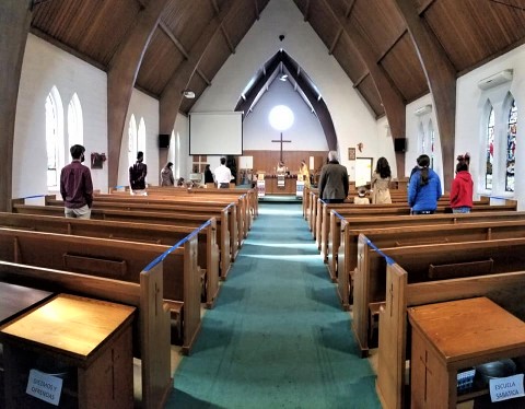 First Divine Liturgy at the new facility, 2021 1.jpg