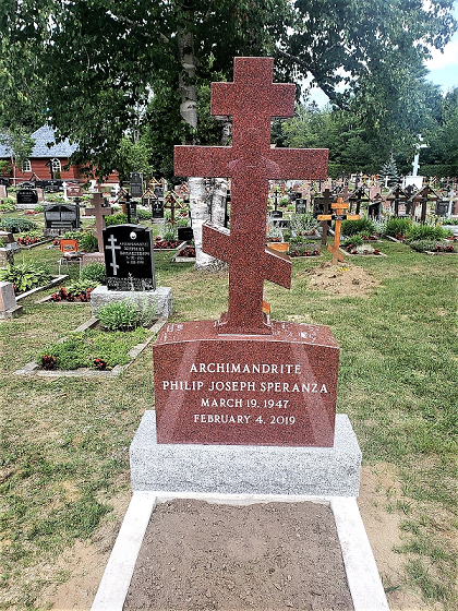 Archimandrite Philip (Speranza) grave marker 1.png